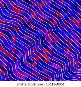 Light Blue, Red vector texture with circular arc. Abstract illustration with gradient bows. Pattern for websites, landing pages.
