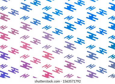 Light Blue, Red vector texture with colorful lines. Glitter abstract illustration with colored sticks. Pattern for ads, posters, banners.