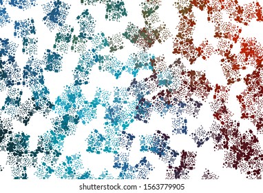 Light Blue, Red vector texture with abstract forms. Colorful chaotic forms with gradient in modern style. Background for a cell phone.