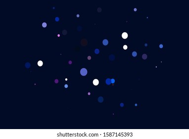 Light Blue, Red vector texture with disks. Beautiful colored illustration with blurred circles in nature style. Design for posters, banners.