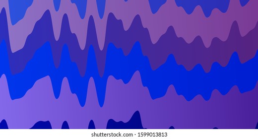 Light Blue, Red vector texture with circular arc. Bright illustration with gradient circular arcs. Smart design for your promotions.