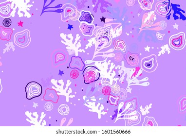 Light Blue, Red vector texture with abstract forms. Illustration with colorful gradient shapes in abstract style. Background for a cell phone.