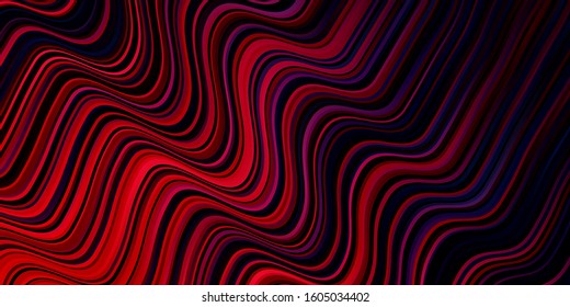Light Blue, Red vector texture with curves. Colorful illustration, which consists of curves. Best design for your posters, banners.