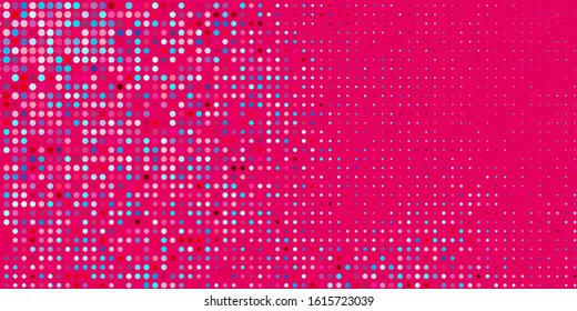Light Blue, Red vector texture with disks. Illustration with set of shining colorful abstract spheres. Pattern for wallpapers, curtains.
