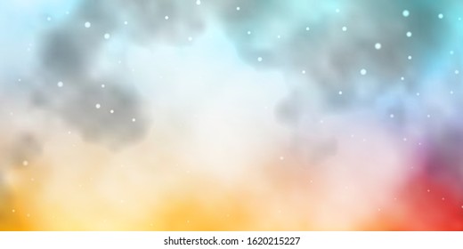 Light Blue, Red vector texture with beautiful stars. Colorful illustration in abstract style with gradient stars. Pattern for websites, landing pages.