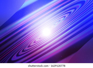 Light Blue, Red vector texture with milky way stars. Shining colored illustration with bright astronomical stars. Pattern for astrology websites.