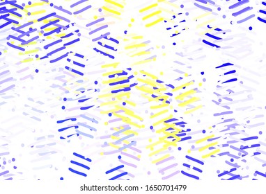 Light Blue, Red vector texture with colored lines. Blurred decorative design in simple style with lines. Best design for your ad, poster, banner.