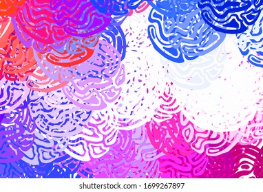 Light Blue, Red vector texture with abstract forms. Decorative design in abstract style with random forms. Simple design for your web site.