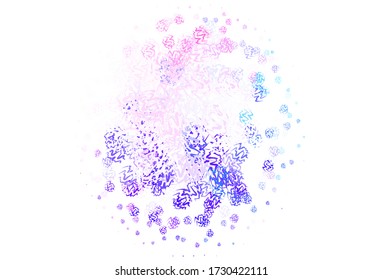 Light Blue, Red vector texture with bent lines. A completely new colorful illustration in simple style. The best colorful design for your business.