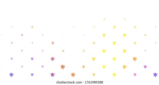 Light blue, red vector texture with disease symbols. Colorful  gradient illness symbols in simple abstract style. Simple design against epidemic information.