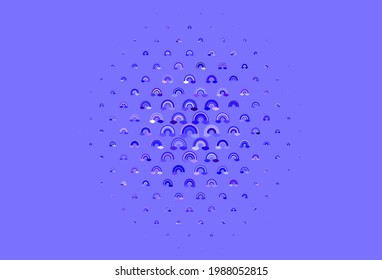 Light Blue, Red vector texture with rainbows, clouds. Illustration with isolated signs of rainbow. Simple design for coloring books.