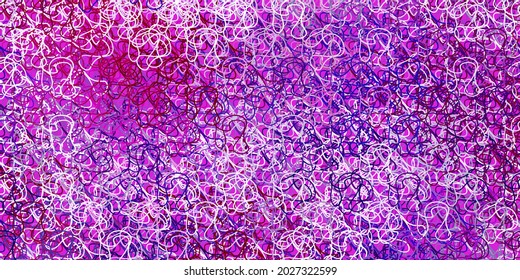 Light blue, red vector texture with curves. Colorful illustration, which consists of curves. Design for your business promotion.