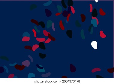 Light Blue, Red vector texture with random forms. Decorative design in abstract style with random forms. Elegant design for wallpapers.