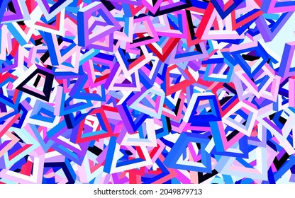 Light Blue, Red vector texture with abstract forms. Colorful chaotic forms with gradient in modern style. Best smart design for your business.