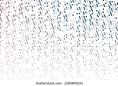 Light Blue, Red vector texture with disks. Abstract illustration with colored bubbles in nature style. Design for business adverts.