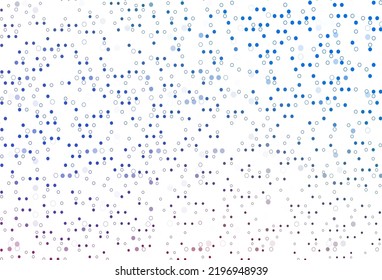 Light Blue, Red vector texture with disks. Illustration with set of shining colorful abstract circles. Pattern of water, rain drops.