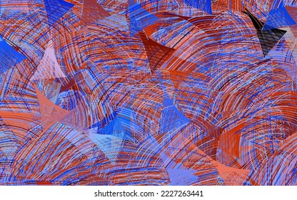 Light Blue, Red vector texture with abstract forms.