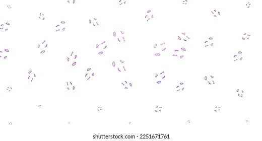 Light Blue, Red vector texture with women's rights symbols. Illustration with signs of women's strength and power. Design for International Women’s Day.