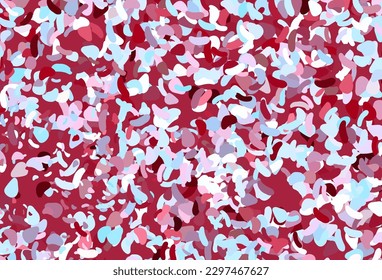 Hellblau, rote Vektorstruktur mit zufälligen Formen. Einfache farbige Illustration mit abstrakten Farbverlauf-Formen. Das beste Design für Ihr Unternehmen.