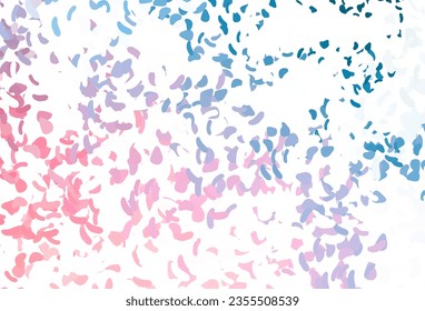 Light Blue, Red vector texture with random forms. Decorative design in abstract style with random forms. Modern design for your business card.
