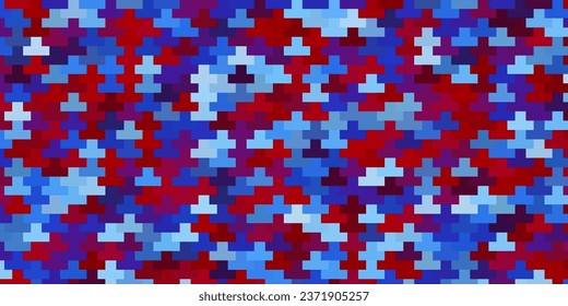 Azul claro, textura vectorial roja en forma rectangular. Ilustración con un conjunto de rectángulos de gradiente. Patrón para sitios web, páginas de inicio.