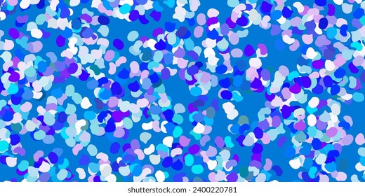 Light blue, red vector texture with memphis shapes. Illustration with colorful shapes in abstract style. Smart design for your business.