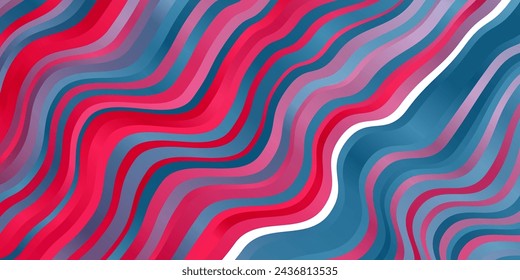Light Blue, Red vector texture with curves. Colorful illustration, which consists of curves. Pattern for websites, landing pages.