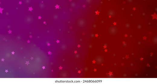 Light Blue, Red vector texture with beautiful stars. Colorful illustration in abstract style with gradient stars. Pattern for new year ad, booklets.
