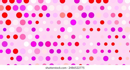 Light blue, red vector texture with disks. Abstract decorative design in gradient style with bubbles. Pattern for websites.