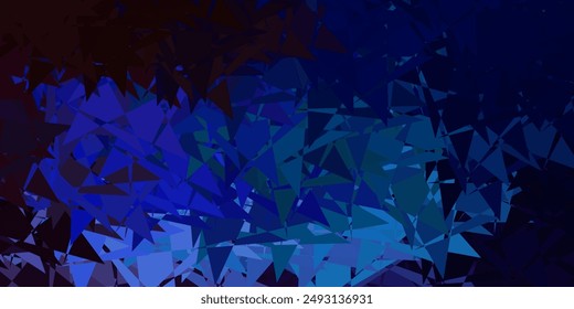 Light blue, red vector texture with random triangles. Smart abstract illustration with triangle forms in modern style. An easy addition to your commertials.