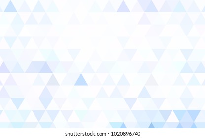 Light Blue, Red vector triangle mosaic pattern. Creative geometric illustration in Origami style with gradient. The textured pattern can be used for background.