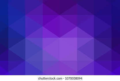 Light Blue, Red vector triangle mosaic cover. Polygonal abstract illustration with gradient. That new template can be used for your brand book.