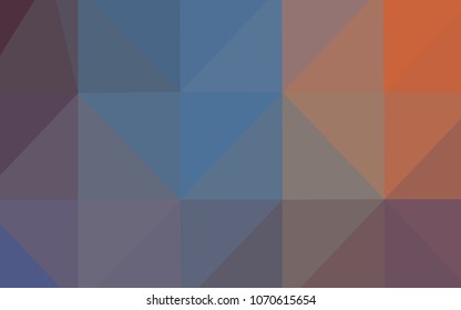 Light Blue, Red vector triangle mosaic template. Creative illustration in halftone style with gradient. The template for cell phone's backgrounds.