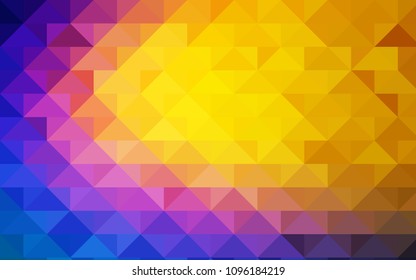 Light Blue, Red vector triangle mosaic pattern. An elegant bright illustration with gradient. The best triangular design for your business.