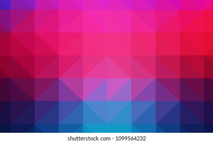 Light Blue, Red vector triangle mosaic texture. Shining polygonal illustration, which consist of triangles. A new texture for your web site.