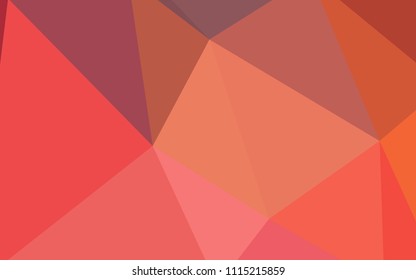 Light Blue, Red vector triangle mosaic template. Creative illustration in halftone style with triangles. Brand new design for your business.