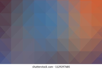Light Blue, Red vector triangle mosaic texture. A sample with polygonal shapes. A completely new template for your banner.