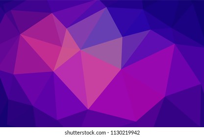 Light Blue, Red vector triangle mosaic cover. Geometric illustration in Origami style with gradient.  Brand new style for your business design.