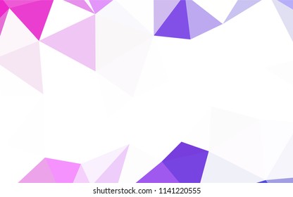 Light Blue, Red vector triangle mosaic template. Triangular geometric sample with gradient.  New template for your brand book.