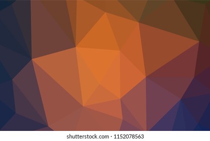 Light Blue, Red vector triangle mosaic template. A sample with polygonal shapes. Pattern for a brand book's backdrop.