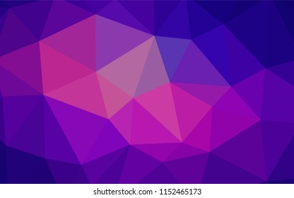 Light Blue, Red vector triangle mosaic template. Shining polygonal illustration, which consist of triangles. Textured pattern for your backgrounds.