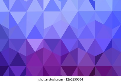 Light Blue, Red vector triangle mosaic cover. Colorful abstract illustration with triangles. Completely new template for your banner.
