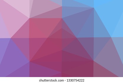 Light Blue, Red vector triangle mosaic template. Colorful abstract illustration with gradient. Template for a cell phone background.