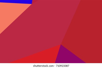 Light Blue, Red vector triangle mosaic pattern. A completely new color illustration in a vague style. A new texture for your design.