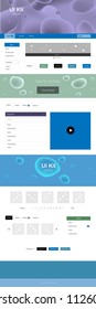 Light Blue, Red vector wireframe kit with abstract circles. Shining curly illustration in marble style with gradient. This template you can use for websites.