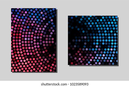 Light Blue, Redvector banner for websites. Abstract booklet on colored background with gradient. Completely new template for your brand book.
