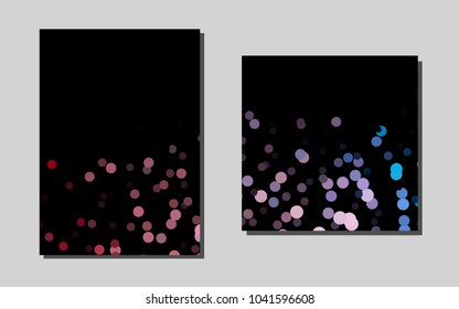 Light Blue, Redvector banner for websites. Glitter abstract design concept with text box. Pattern for beautiful business cards, folders.