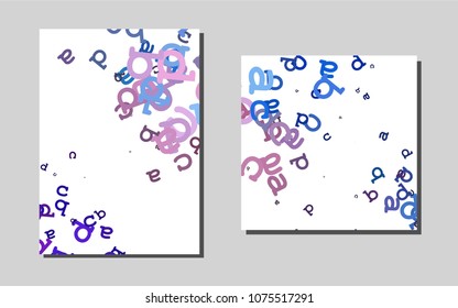 Light Blue, Redvector banner for websites. Beautiful colored sample in A4 size. Completely new template for your brand book.
