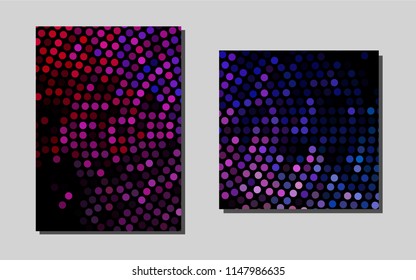 Light Blue, Redvector banner for websites. Beautiful colored sample in A4 size. Pattern for beautiful business cards, folders.