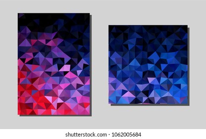 Light Blue, Redvector cover for Envelopes. Web interface on abstract background with colorful gradient. New design for a poster, banner of your website.